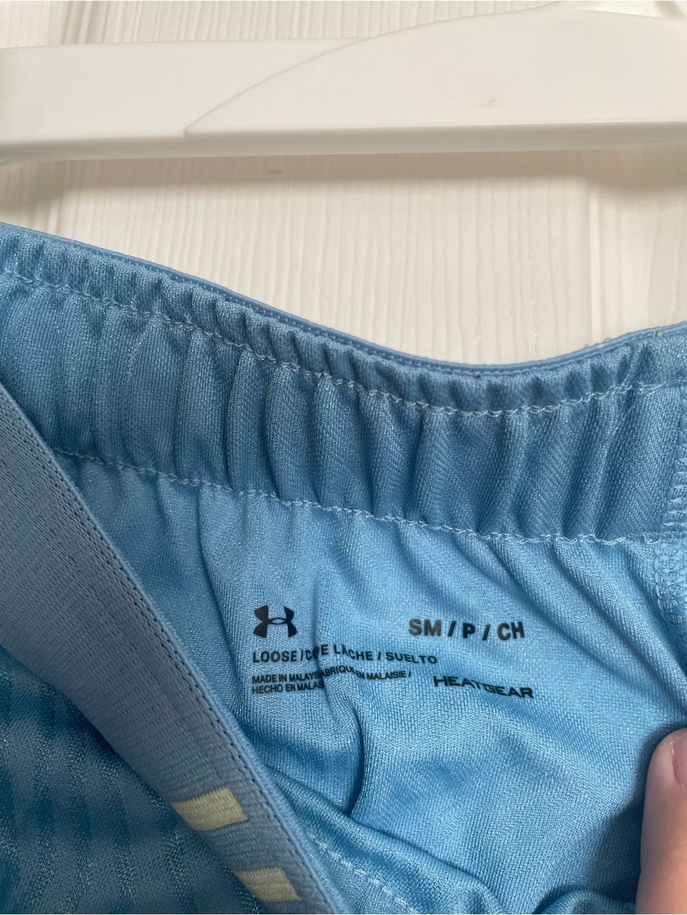 NWT Under Armour Women's size Small Light Blue and Yellow Athletic Shorts - Picture 6 of 7